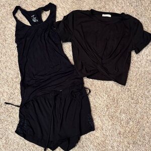 Adore Me Black lounge wear set